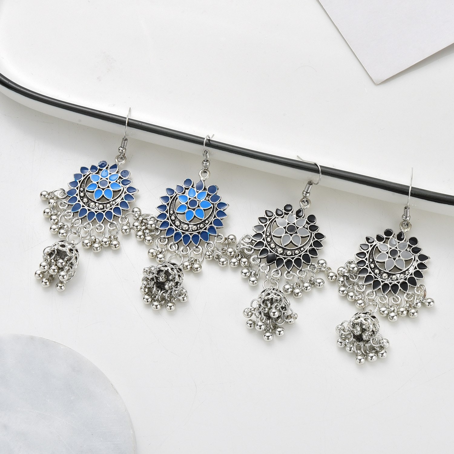 New Fashion Bell Tassel Earrings Retro Earrings