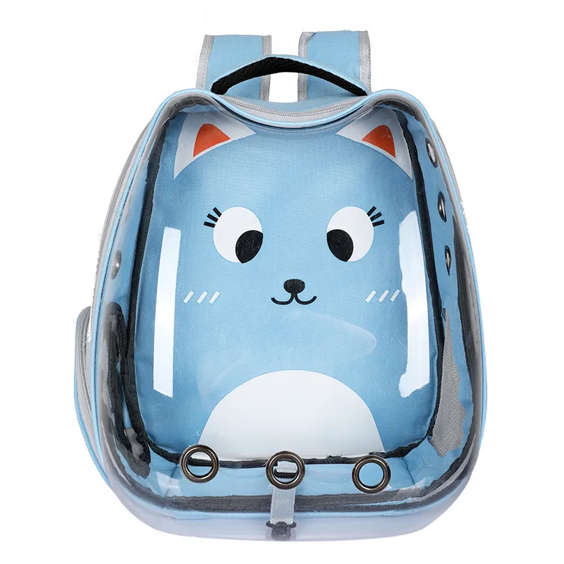 Cat Bag Transparent Outgoing Bag Portable Cat - Sky Blue