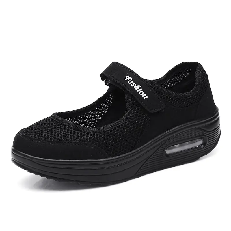 Women's Thick Bottom Mesh Breathable Soft Sole Rocking Shoes