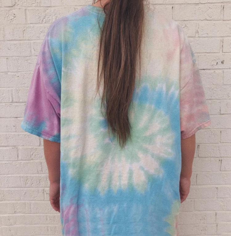 Round Neck Short Sleeve Bear Print Loose Pullover Women's T-Shirt