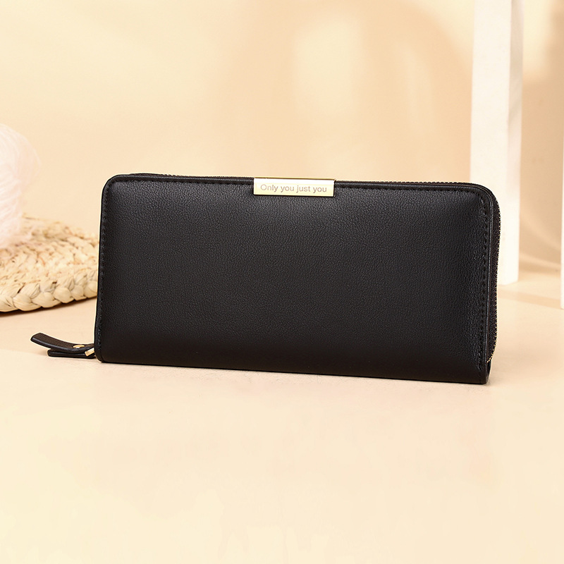 Fashionable Multifunctional Large Capacity Ladies Clutch Black - Shop at LoveMi