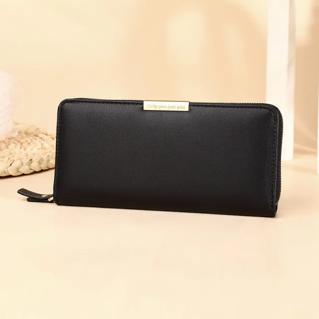 Fashionable Multifunctional Large Capacity Ladies Clutch Black - Shop at LoveMi
