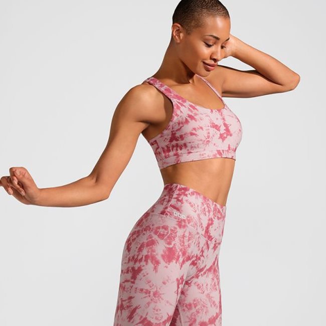 New Fashion Women's Tie Dye Hollowed Out Yoga Suit