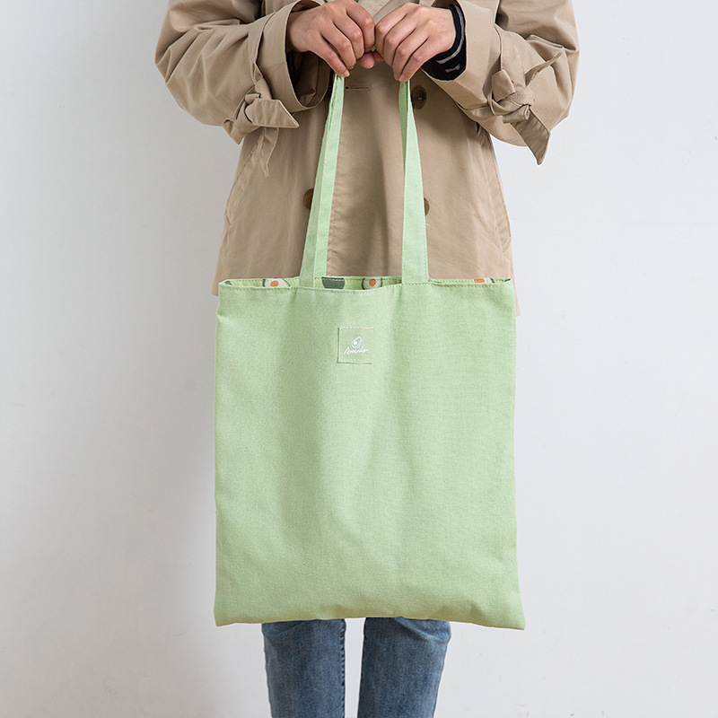 Fashion Fabric Double-Sided Dual-Use Handbag