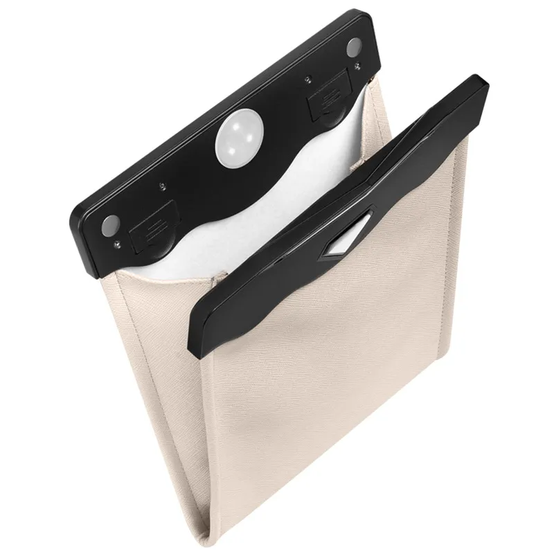 LED Car Trash Can Organizer Garbage Holder Automobiles Storage Bag Accessories Auto Door Seat Back Visor Trash Bin Paper Dustbin – image 7