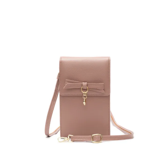 Bow Knot All match Single Shoulder Messenger Bag Pink - Shop at LoveMi