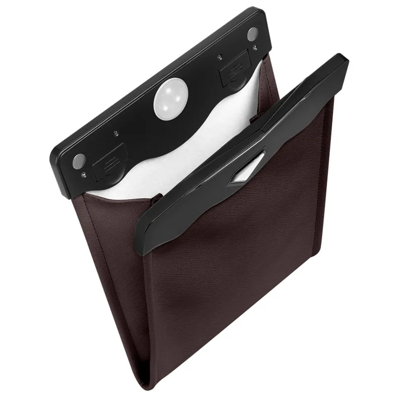 LED Car Trash Can Organizer Garbage Holder Automobiles Storage Bag Accessories Auto Door Seat Back Visor Trash Bin Paper Dustbin – image 5