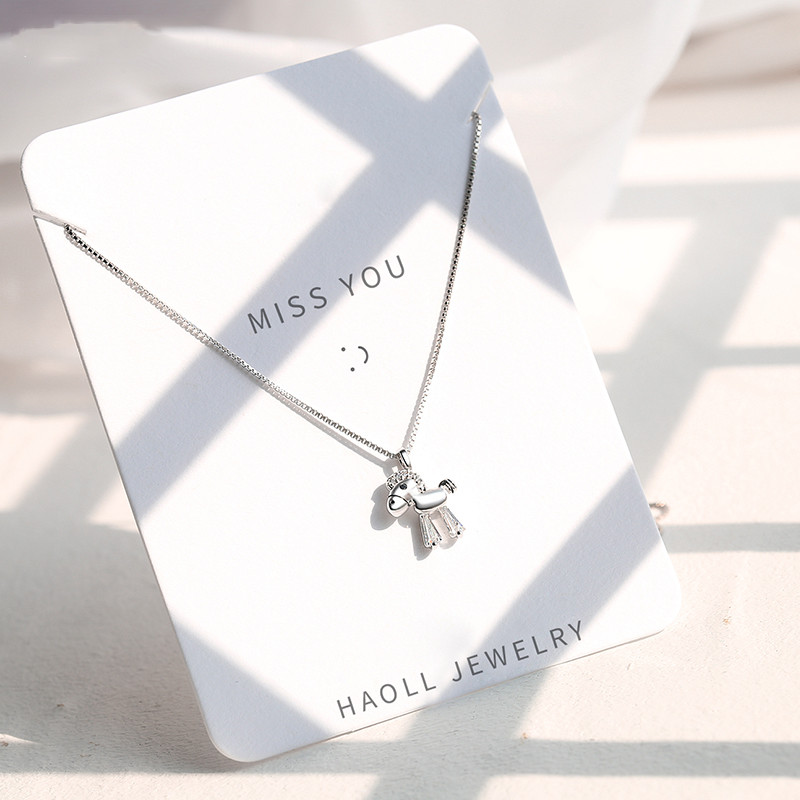 New Style Sterling Silver Necklace Female Clavicle Chain