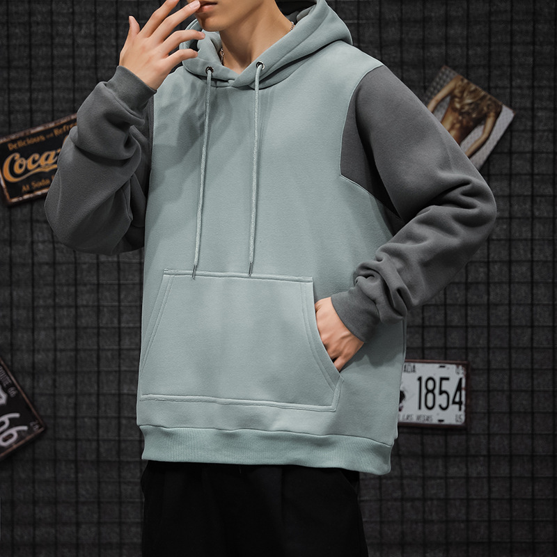 Men's Casual Loose Hooded Long-Sleeved Sweater Jacket