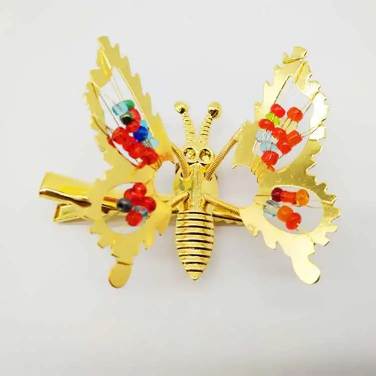 Retro 9 Moving Butterfly Women's Hairpin