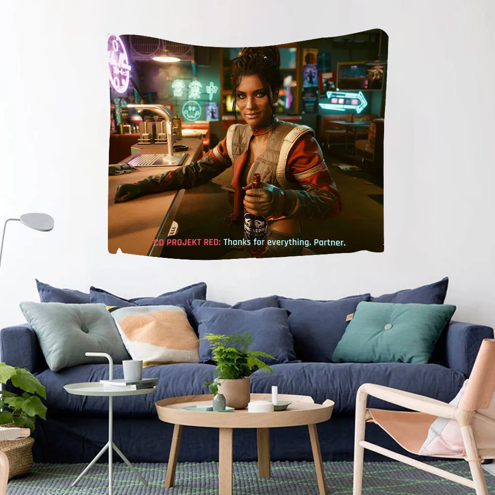 Tapestry Wall Cloth Background Digital Printing Bedroom Tapestry Room Decoration - 19 Style