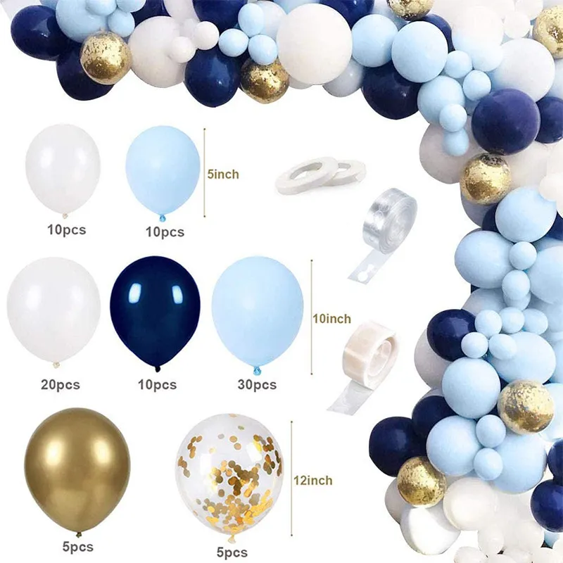 Blue 12 Inch Arch Bridge Balloon Party Decoration - Blue