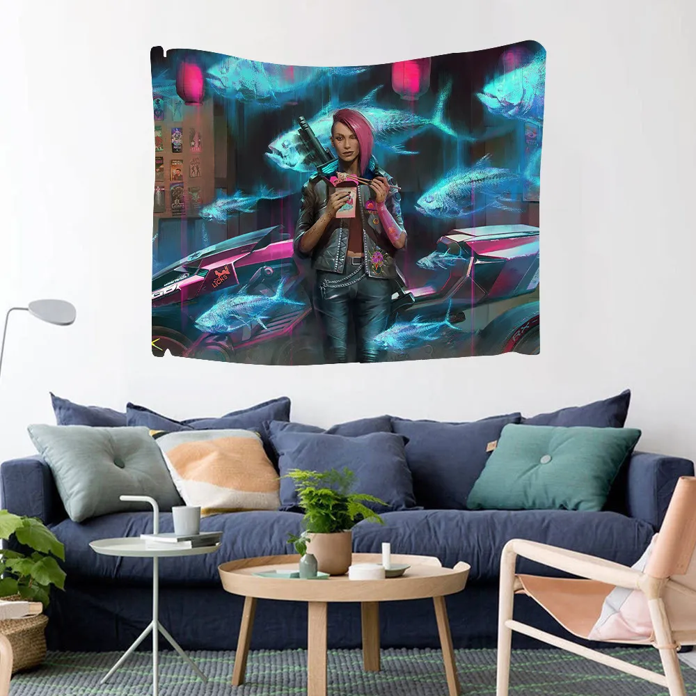 Tapestry Wall Cloth Background Digital Printing Bedroom Tapestry Room Decoration - 11 Style