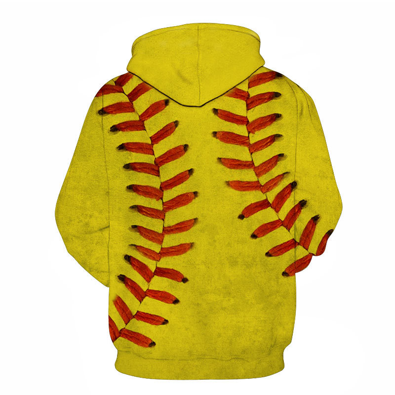 Printed Sports Casual Hooded Pullover Garment