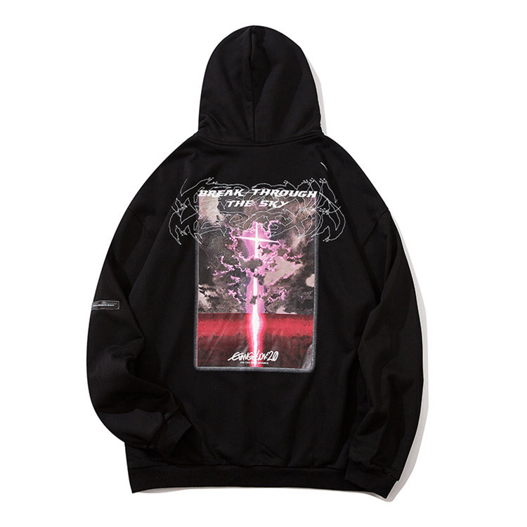 Dark Gothic Printed Cardigan Hooded Sweater