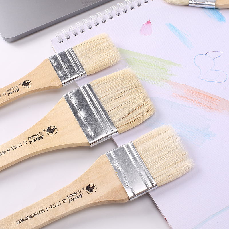 Fine art Brush Short Stem Bristles Brush