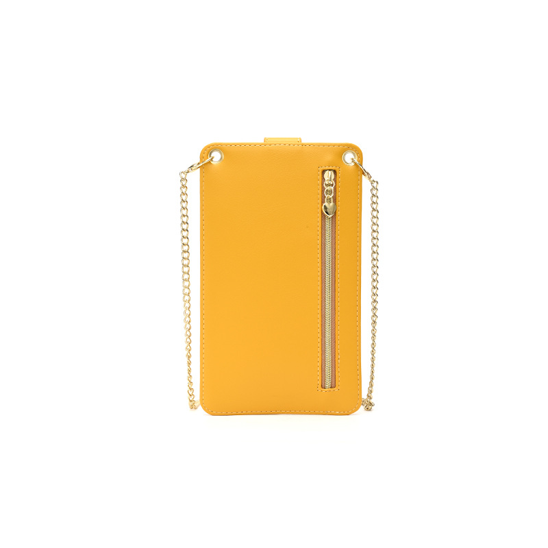 حقيبة يد صغيرة بنقشة منسوجة مع سلسلة PU للعبير وحمل الهاتف المحمول للنساء