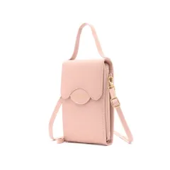 Fashion Trend One Shoulder Messenger Bag Casual - Pink - View 1
