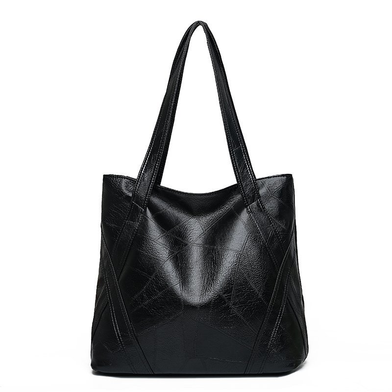 Ladies Shoulder Bag With Large Capacity Retro Fashion Black - Shop at LoveMi