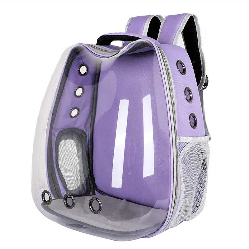 Cat Bag Transparent Outgoing Bag Portable Cat - Purple
