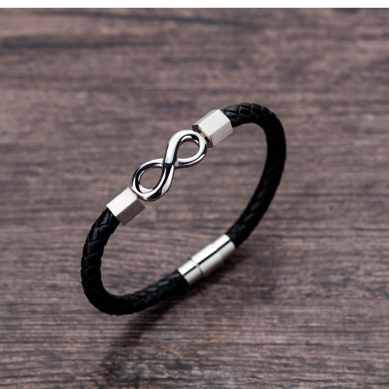 Fashionable Contracted Infinite 8 Word New Coriaceous Article