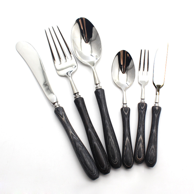 New Japanese and Korean Tableware Set Log Handle