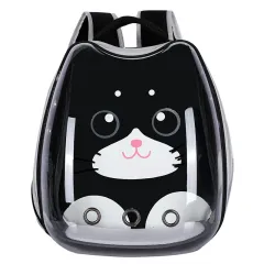 Cat Bag Transparent Outgoing Bag Portable Cat - Black - View 1