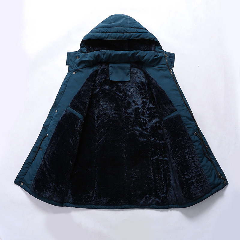 Young Men's Medium Length Loose Stand Collar Jacket