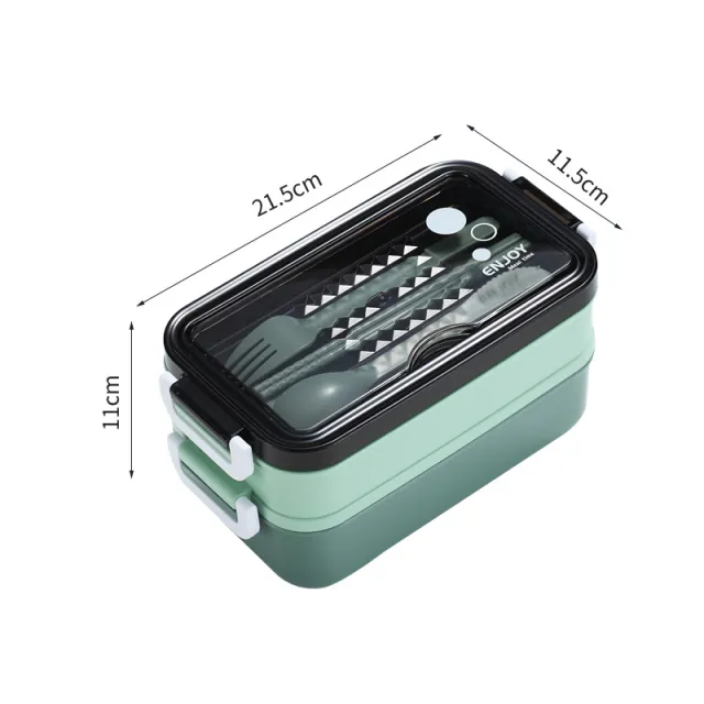 MultilayerLlunch Box Bento Box Plastic Office Car Available Green - Shop at LoveMi