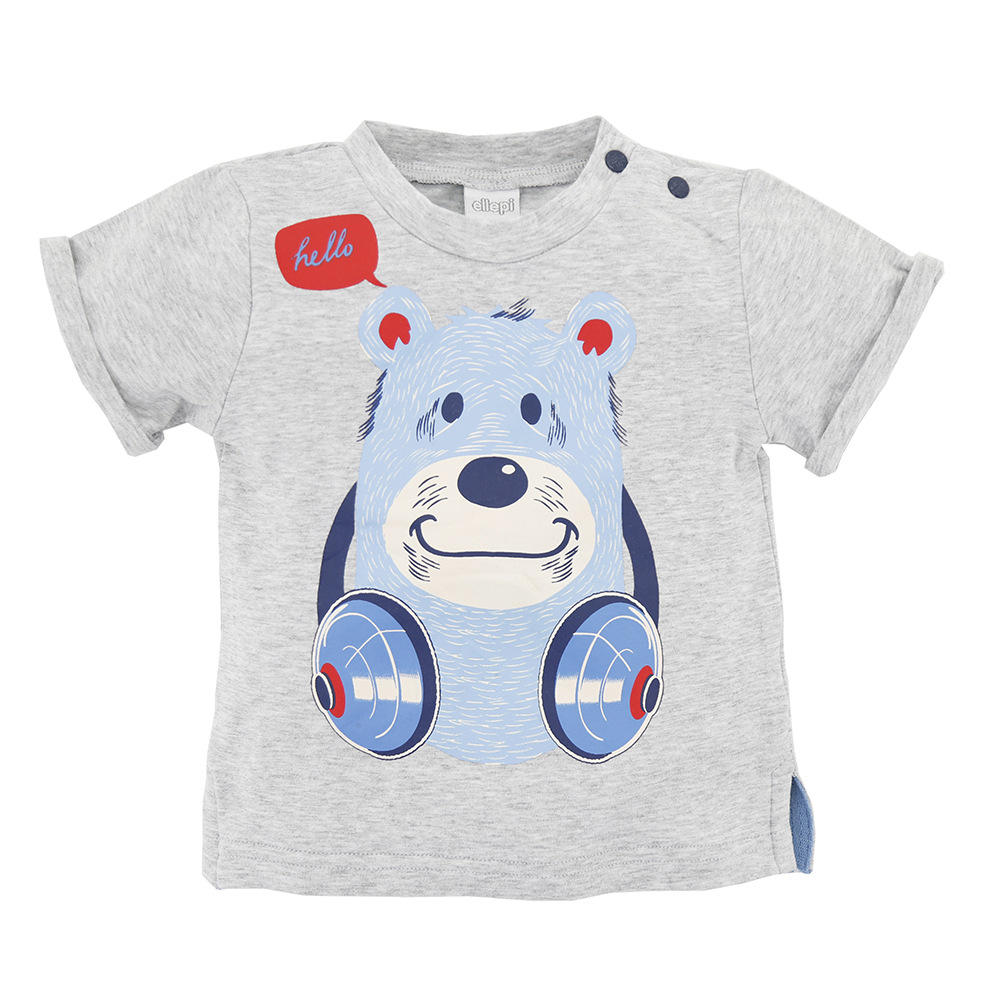 Children's T-shirt Children's Cartoon Top in Grey