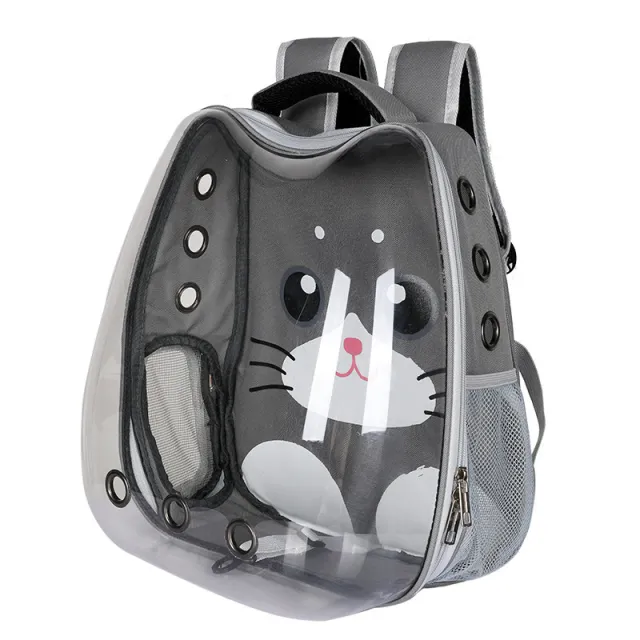 Cat Bag Transparent Outgoing Bag Portable Cat Grey - Shop at LoveMi