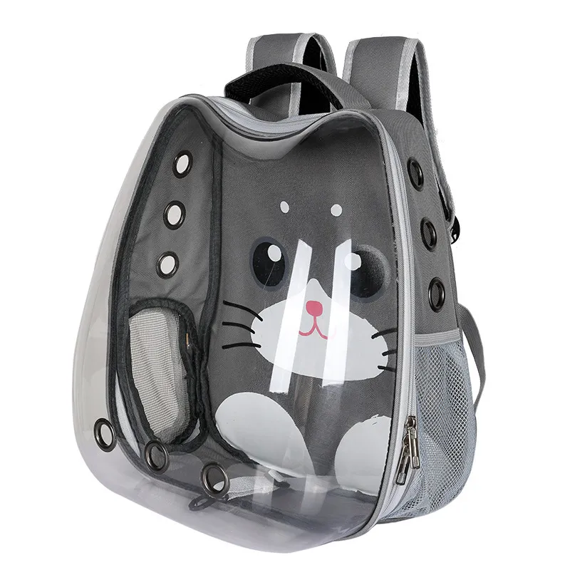 Cat Bag Transparent Outgoing Bag Portable Cat - Grey