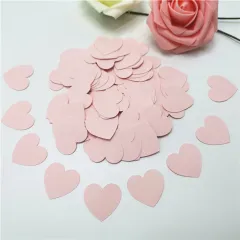 Glitter Colour Round Star Heart Glitter Confetti - Pink - View 1
