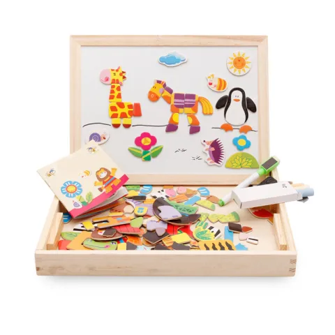 Children's Magnetic Jigsaw Puzzle Toy Cute Cartoon Animal Picture