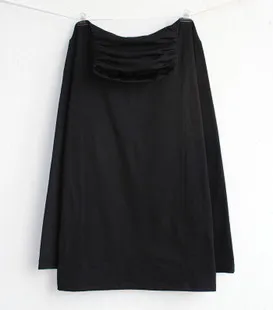 New Large Size High Neck Round Neck T shirt Women Black - Shop at LoveMi