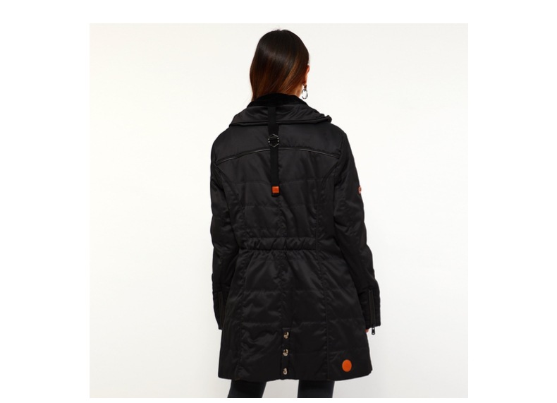 Women's High-neck Warm Cotton-padded Jacket Mid-length Coat