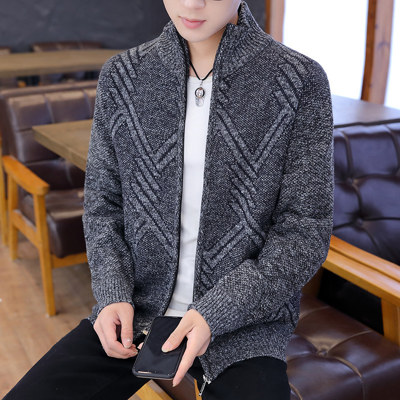 Fashion Trend Long Sleeve Korean Slim Base Shirt Men's Outerwear