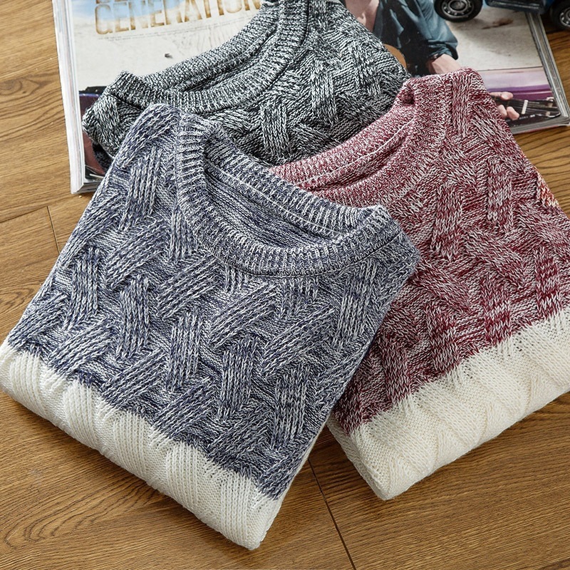 Thin Student Round Neck Pullover Men's Sweater