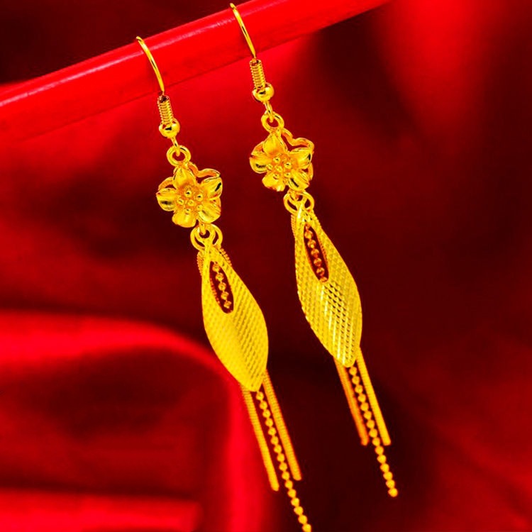 Long Fashion Personality Bridal Tassel Earrings