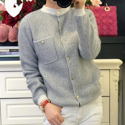 All-match Striped Loose Collar Knit Bottoming Sweater