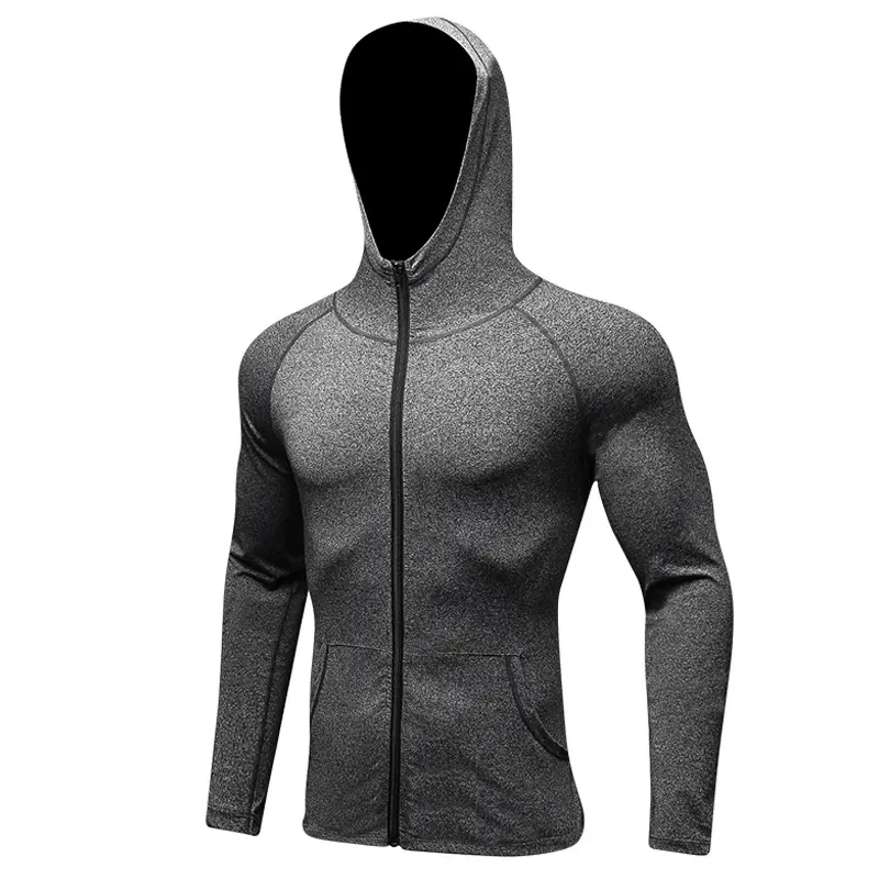 Fitness Running Training Long Sleeve Zipper Casual