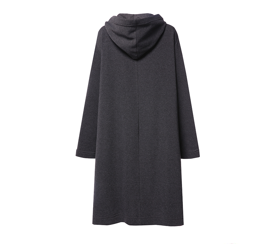 Fleece Sweater Loose Long Windbreaker Women