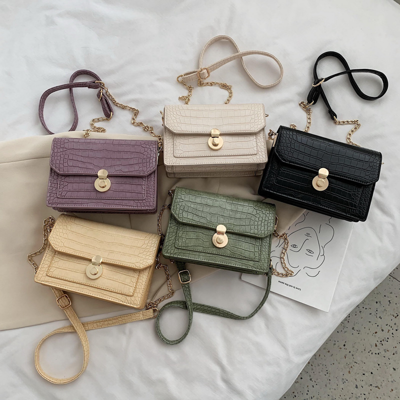 Stone Pattern PU Cross-body Bag with Shoulder Bag for Women