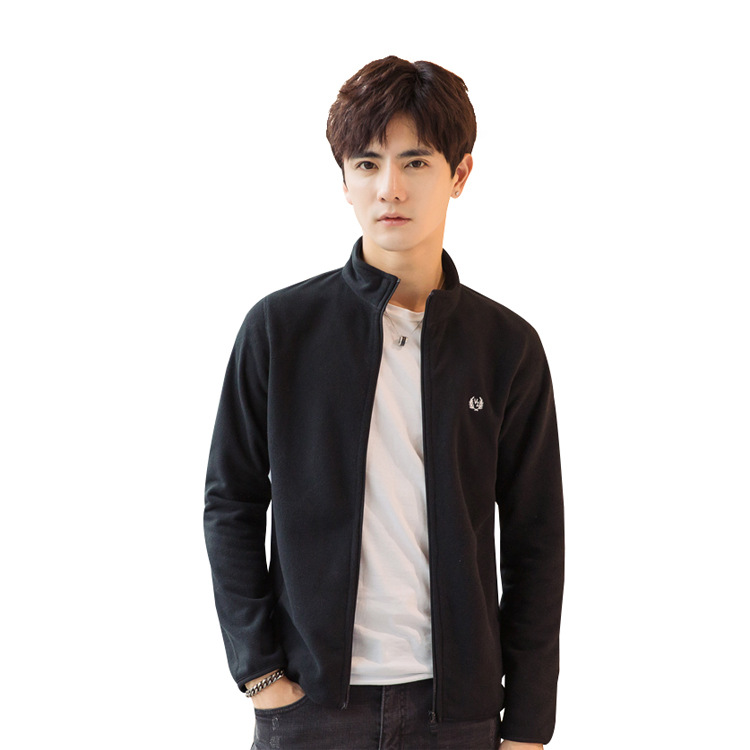 Polar Fleece Youth Men's Stand-up Collar Sweater