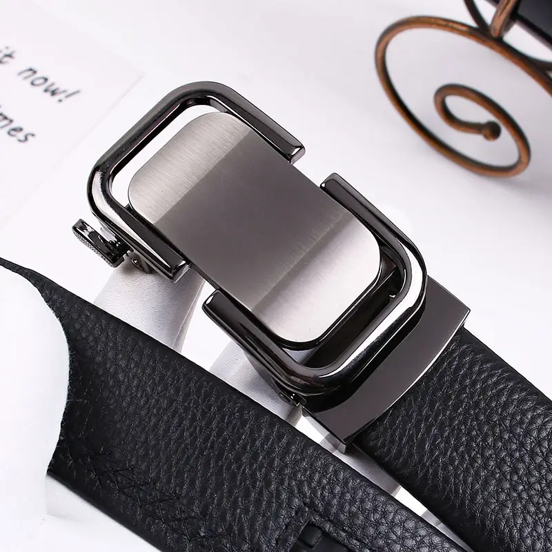 The First Layer Pure Cow Leather Leisure Belt Men's Fashion