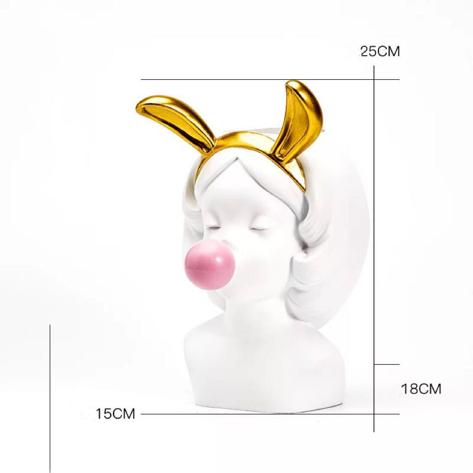 White rabbit ear L