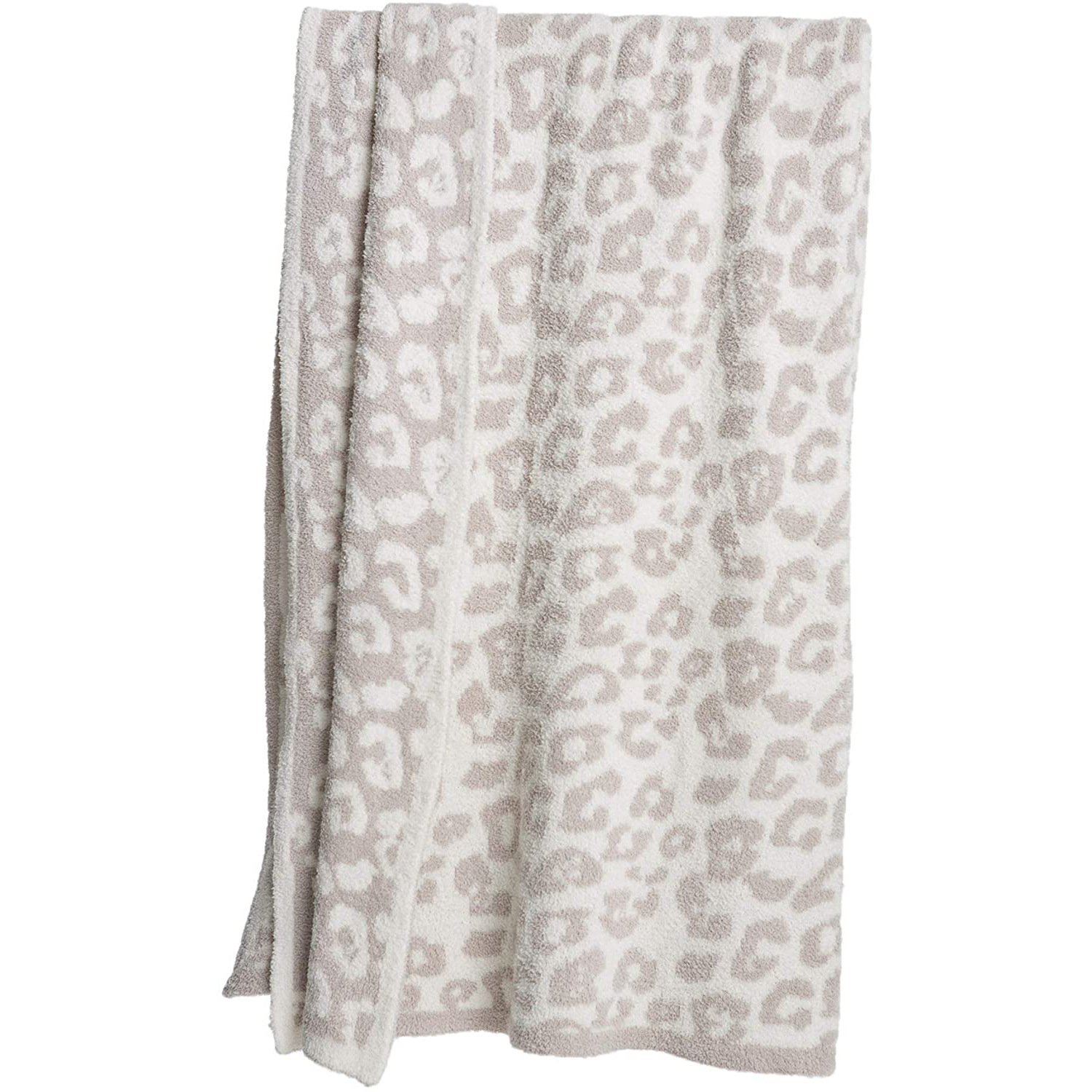 Knitted Leopard Blanket Plus Velvet Knitted Jacquard Barefoot Dream Blanket