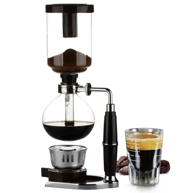 Classic Siphon Coffee Pot Glass Siphon Pot With Black Handle Black Handle - Shop at LoveMi