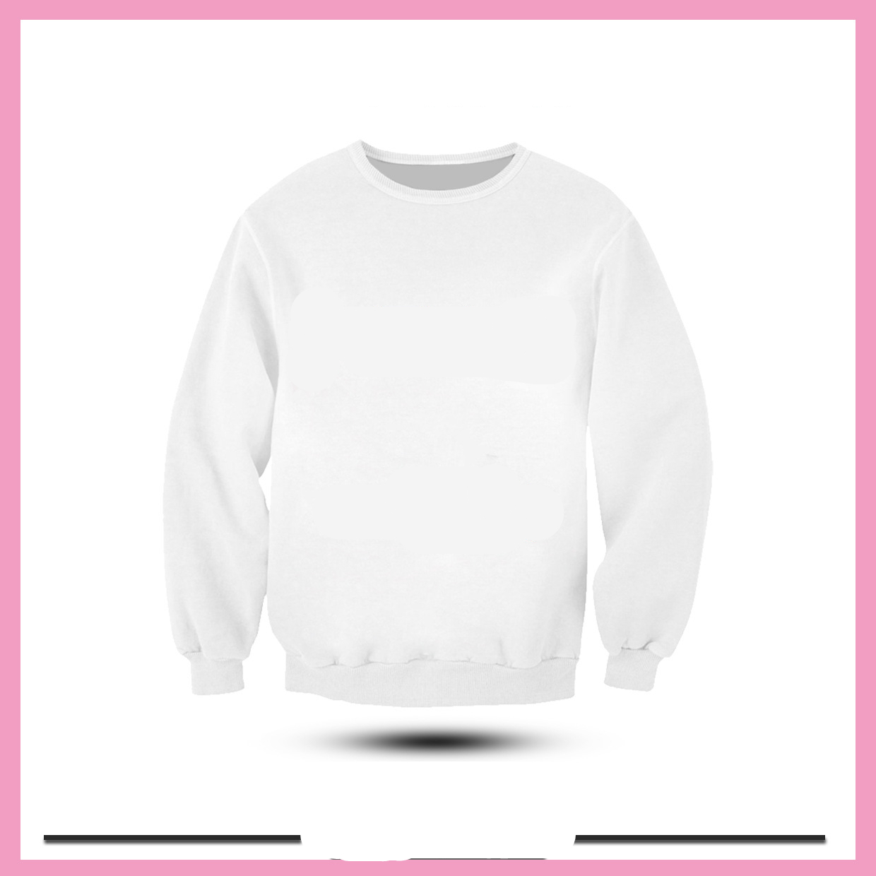 3D Digital Printing Round Neck Sweater For Couples