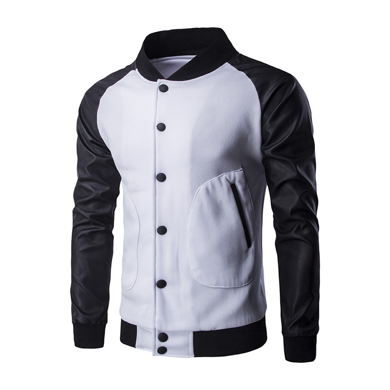 Personalized Button Large Pocket Top Zipper Raglan Sleeve Jacket